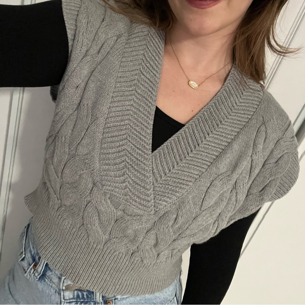 Gray Sweater Vest